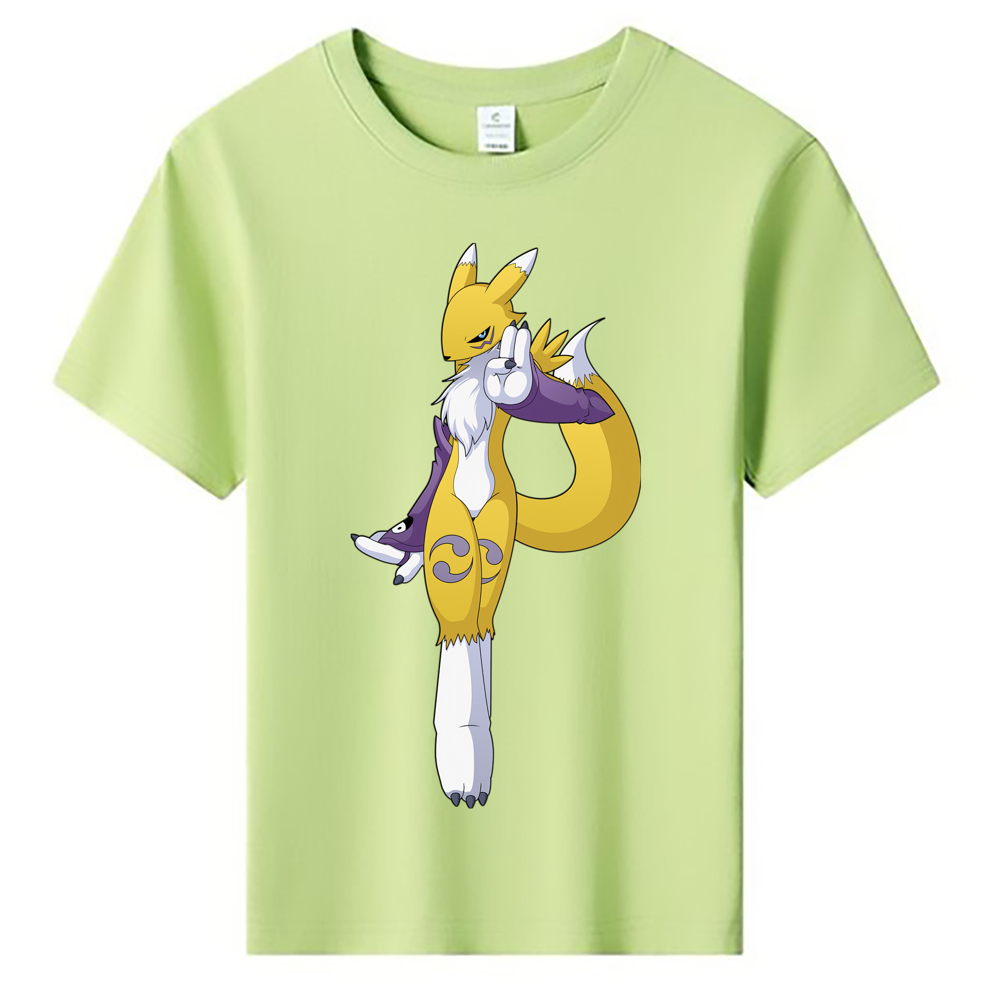 （画像用） Digimon デジタルモンスター/デジモン 綿100％キッズTシャツ（フロントプリント）